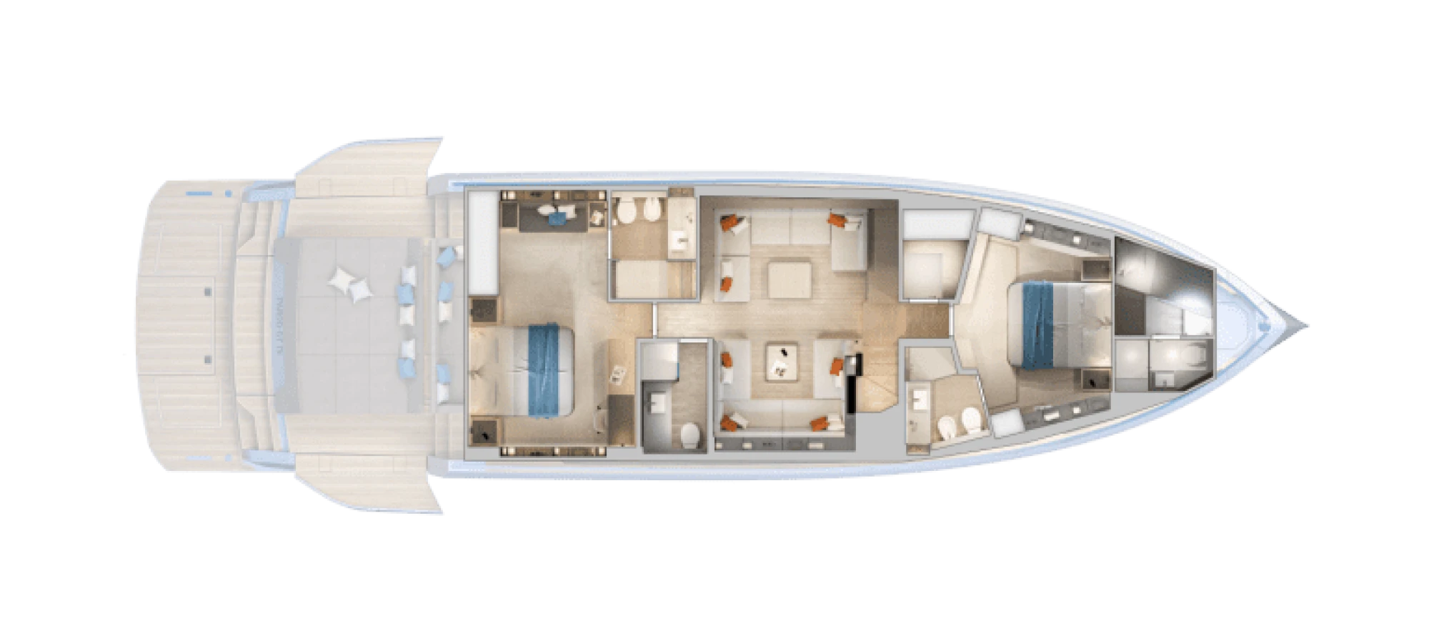 GALLEY UP LAYOUT – TENDER GARAGE VERSION