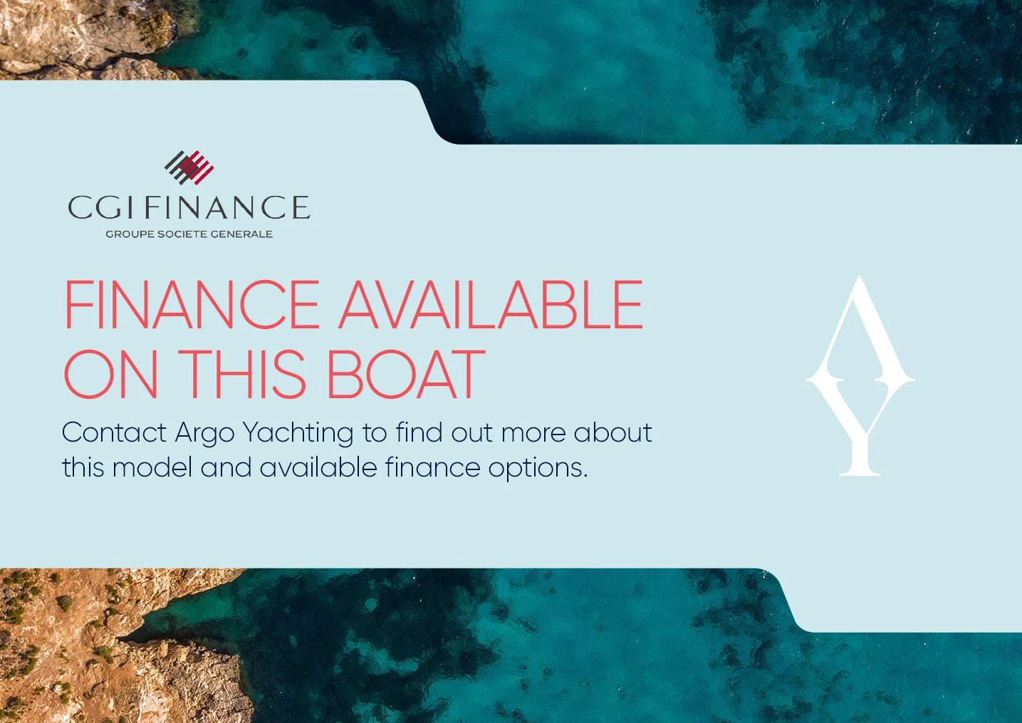 Finance options for 2025 Galeon 360 Fly boat available through CGI Finance.