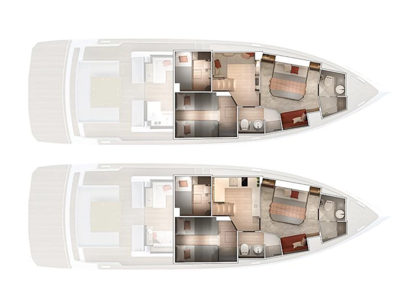 Pardo Yachts GT52 For Sale - Layout