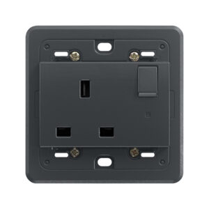Vimar Switched 2P+E 13A UK outlet grey
